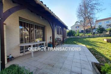 Cahors, quartier résidentiel au calme, maison avec jardin et garage