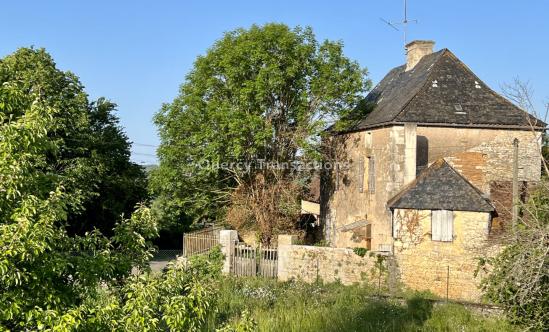 Magnifique ferme de maître en pierre à rénover avec ses dépendances à 25 minutes de Montignac-Lascaux!